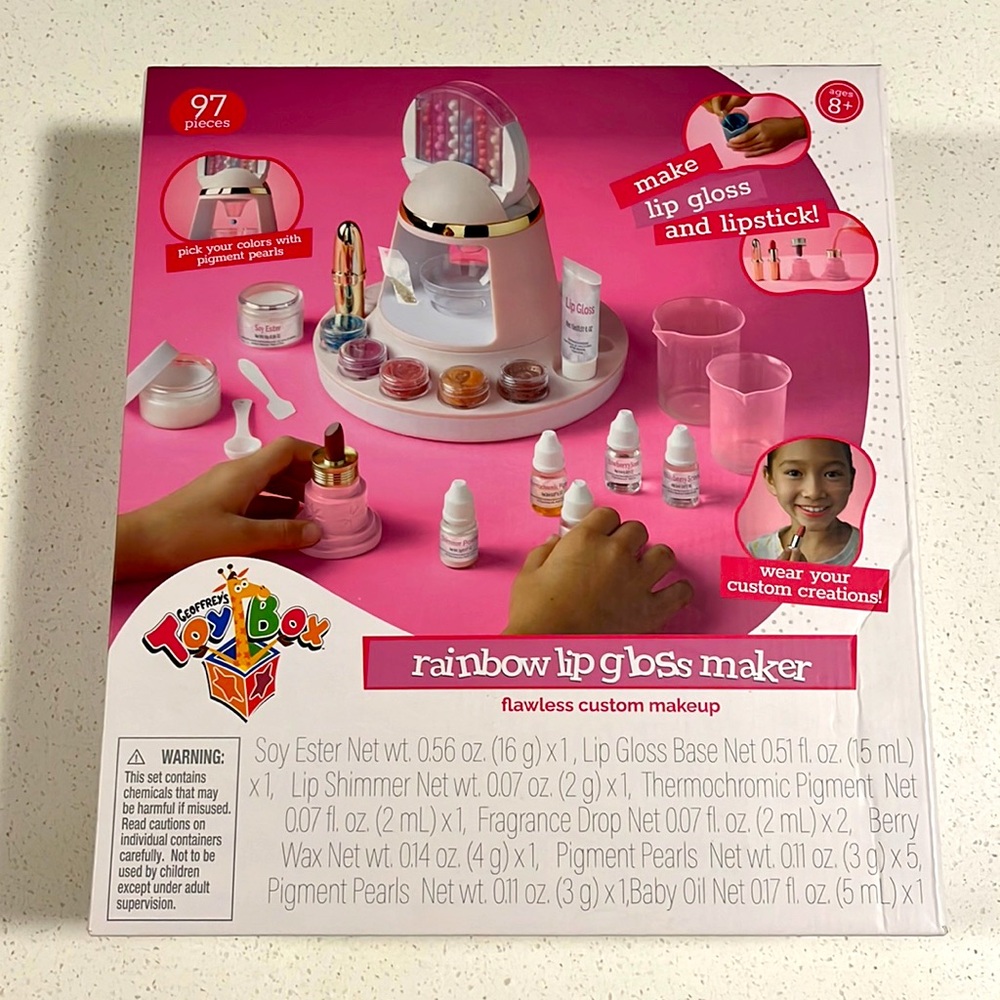 Rainbow lip gloss Maker. flawless custom make up by Geoffreys toy box. Brand New